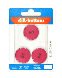 Dill 007.32055 Unigekleurde knopen 2 gaats 23 mm - Kaart