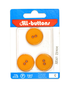 Dill 007.32061 Unigekleurde knopen 2 gaats 23 mm - Kaart