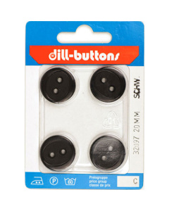 Dill 007.32097 Unigekleurde knopen 2 gaats 20 mm - Kaart