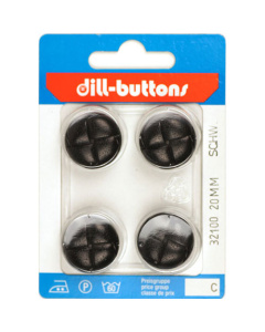 Dill 007.32100 Leren knopen achtersteek 20 mm - Kaart