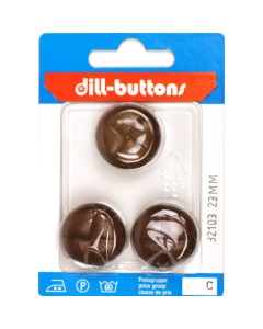 Dill 007.32103 Knopen achtersteek 23 mm - Kaart