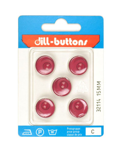 Dill 007.32114 Unigekleurde knopen achtersteek 15 mm - Kaart