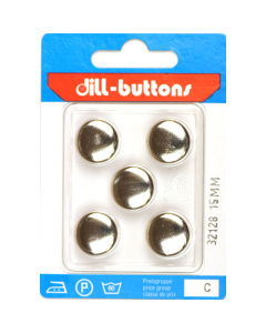 Dill 007.32128 Metalen knopen achtersteek 15 mm - Kaart