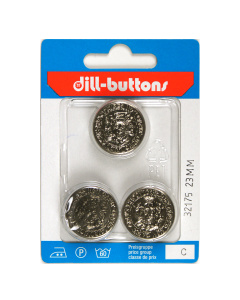 Dill 007.32175 Knopen achtersteek 23 mm - Kaart
