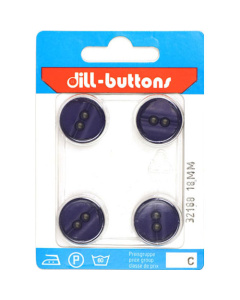 Dill 007.32188 Unigekleurde knopen 2 gaats 18 mm - Kaart