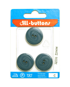 Dill 007.32206 Unigekleurde knopen 2 gaats 23 mm - Kaart