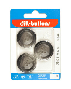 Dill 007.33006 Gemeleerde blazer knopen 4 gaats 25 mm - Kaart