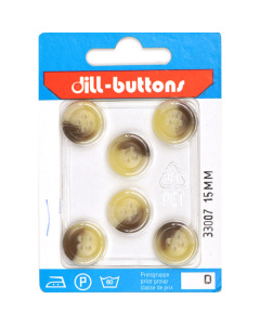 Dill 007.33007 Gemeleerde blazer knopen 4 gaats 15 mm - Kaart