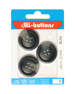 Dill 007.33015 Gemeleerde blazer knopen 4 gaats 25 mm - Kaart