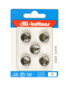 Dill 007.33029 Knopen achtersteek 14 mm - Kaart