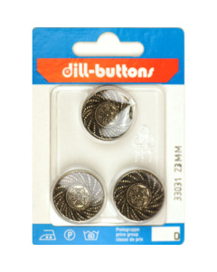 Dill 007.33031 Knopen achtersteek 23 mm - Kaart