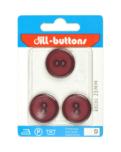 Dill 007.33036 Unigekleurde knopen 2 gaats 23 mm - Kaart
