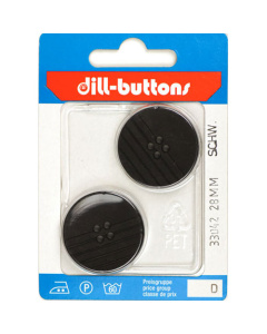 Dill 007.33042 Unigekleurde knopen 4 gaats 28 mm - Kaart