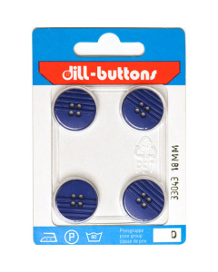 Dill 007.33043 Unigekleurde knopen 4 gaats 18 mm - Kaart