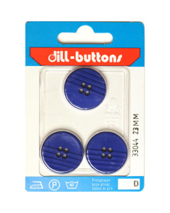 Dill 007.33044 Unigekleurde knopen 4 gaats 23 mm - Kaart