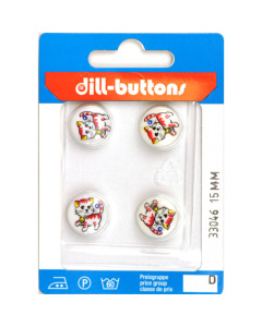 Dill 007.33046 Kinderknopen achtersteek 15 mm - Kaart