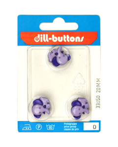 Dill 007.33050 Kinderknopen achtersteek 20 mm - Kaart