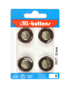 Dill 007.33071 Fashion knopen achtersteek 20 mm - Kaart