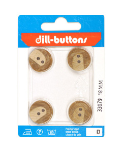 Dill 007.33079 Fashion knopen 2 gaats 18 mm - Kaart