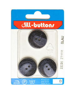 Dill 007.33086 Fashion knopen 2 gaats 23 mm - Kaart