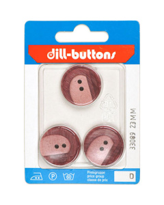 Dill 007.33089 Fashion knopen 2 gaats 23 mm - Kaart