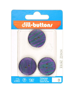 Dill 007.33092 Fashion knopen 2 gaats 23 mm - Kaart