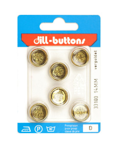 Dill 007.33100 Knopen achtersteek 14 mm - Kaart
