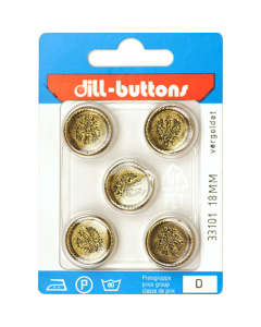 Dill 007.33101 Knopen achtersteek 18 mm - Kaart