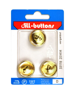 Dill 007.33118 Knopen achtersteek 20 mm - Kaart