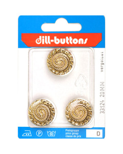 Dill 007.33124 Knopen achtersteek 20 mm - Kaart