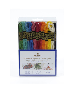 DMC 117FPE12FRI Mouline splijtzijde set passion, 12 kleuren van 4 meter - PAKKET
