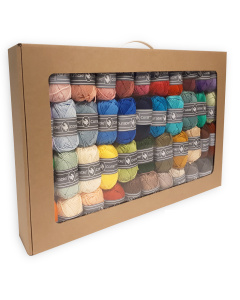 Durable 010.71ASSORTDOOS Coral Mini assortimentsdoos met 91 kleuren (1 bol per kleur) - Assortiment