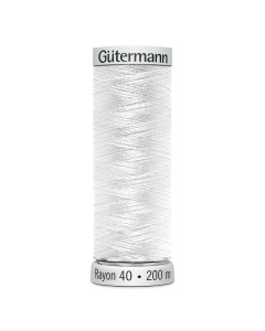 Gütermann 709700 Sulky Rayon 40 machineborduurgaren 200 mtr dikte 40 - Kleur 1001