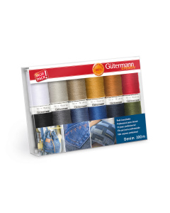 Gütermann 731143 Naaigarenset met 12 conen Denim 100 meter - Kleur 1