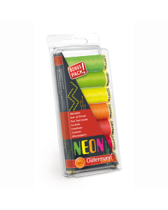 Gütermann 731148 Naaigarenset met 7 conen allesnaaigaren Neon 100m - Kleur 1