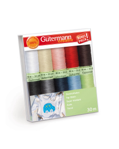 Gütermann 731154 Naaigarenset met 7 conen siersteekgaren 30 meter - STUK