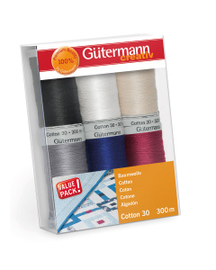 Gütermann 734022 machineborduurgarenset met 6 conen katoen dikte 30 - Kleur 1