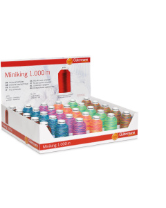 Gütermann 799697 Display met 30 conen Miniking 1000 meter multikleuren - Kleur 1