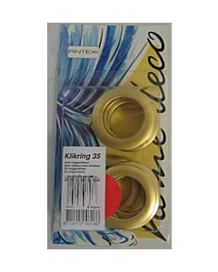 Antex 329762 Home Deco Klikring 35mm messing mat 8 stuks - Kaart