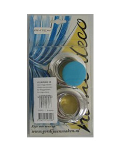 Antex 329763 Home Deco Klikring 35mm chroom 8 stuks - Kaart
