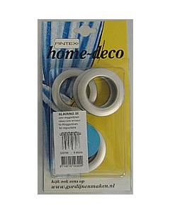 Antex 329764 Home Deco Klikring 35mm chroom mat 8 stuks - Kaart