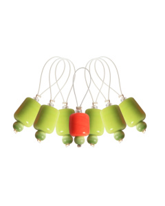 KnitPro 10936 ZOONI Stekenmarkeerringen, set van 7 kleuren Hulst - Kaart
