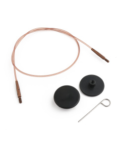 Knitpro 31293 Bruine Kabel 35 cm om 60 cm verwisselbare breinaalden te maken - Kaart
