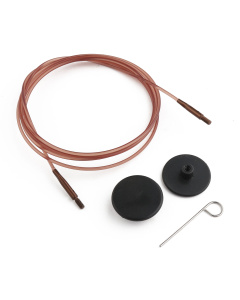 Knitpro 31297 Bruine Kabel 126 cm om 150 cm verwisselbare breinaalden te maken - Kaart