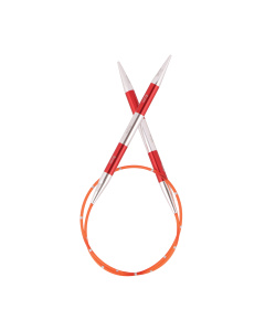 KnitPro 42053 Smartsix Rondbreinaalden 40cm (Rood) 6.00mm - Kaart