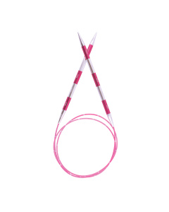 KnitPro 42111 Smartsix Rondbreinaalden 100 cm (Roze) 5,00 mm - Kaart