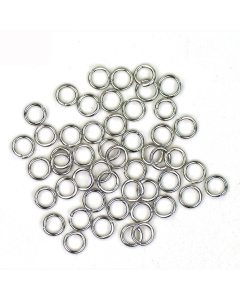 Kumihimo 045.1005 Ringen platinum - 25 stuks - Kaart