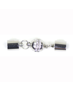 Kumihimo 045.1019 Magneetsluiting platinum 8mm - Kaart
