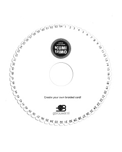 Kumihimo 045.1024 Vlechtschijf rond 15 cm met 64 inkepingen - Kaart