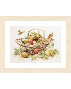 Lanarte PN-0007960 Borduurpakket telpatroon Mand met appels  ca. 39 x 29 cm - STUK
